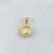 Dije Letra L 0.45gr / 1.5cm / Circulo Bordeado Oro Amarillo 18K *