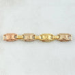 Herraje Retazo Rustico RX 1.3gr / 4.8cm-Cuatro Eslabones Tres Oros 18K ©