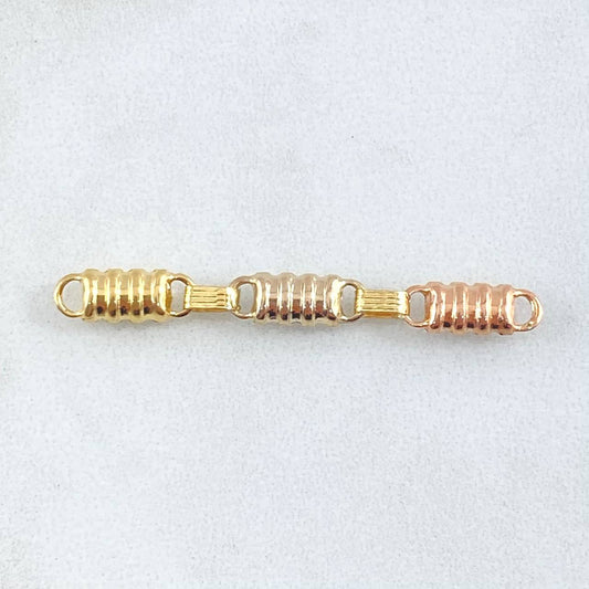 Herraje Retazo Rustico Barril Liso 0.85gr / 4cm / Oro 18K