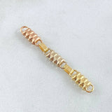 Herraje Retazo Rustico Barril Liso 0.85gr / 4cm / Oro 18K