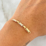 Herraje Retazo Rustico Barril Liso 0.85gr / 4cm / Oro 18K