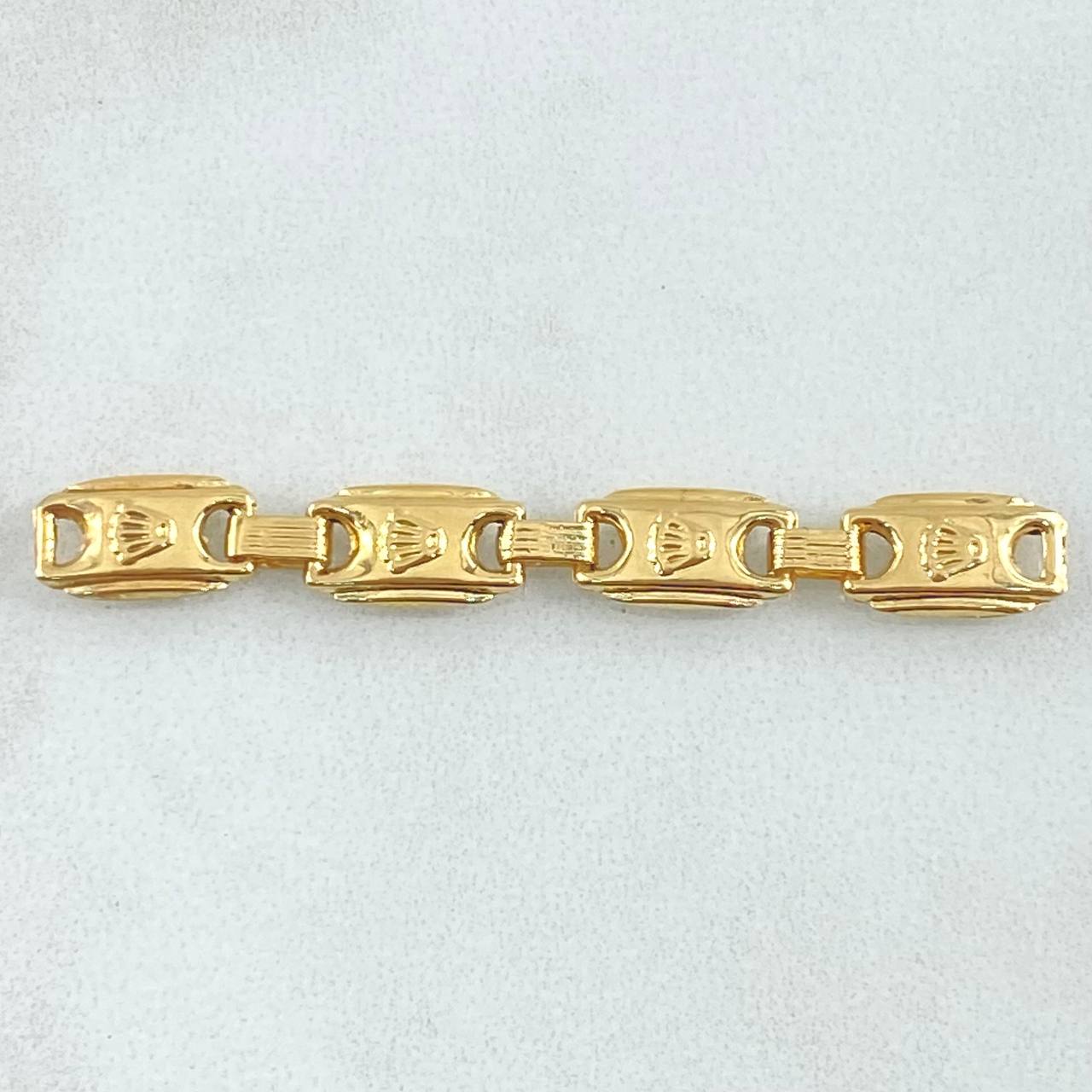 Herraje Retazo Rustico RX 1.25gr / 4.7cm-Cuatro Eslabones Oro Amarillo 18K ©