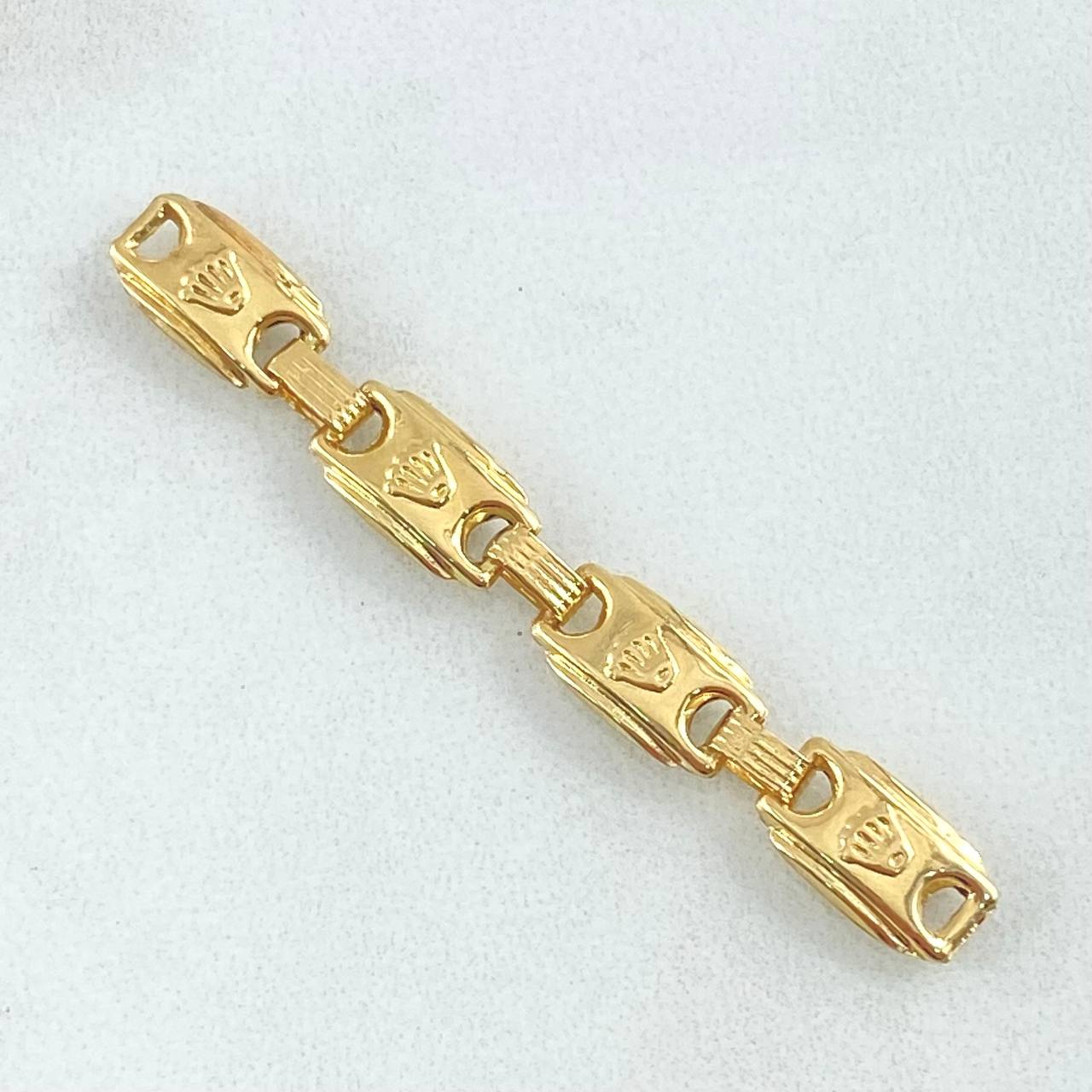 Herraje Retazo Rustico RX 1.25gr / 4.7cm-Cuatro Eslabones Oro Amarillo 18K ©