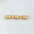 Herraje Retazo Rustico RX 0.95gr / 3.5cm-Tres Eslabones Oro Amarillo 18K ©