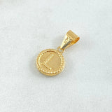 Dije Letra L 0.6gr / 1.7cm-Bordeado Oro Amarillo 18K ©