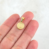 Dije Letra L 0.6gr / 1.7cm-Bordeado Oro Amarillo 18K ©