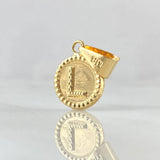 Dije Letra L 0.6gr / 1.7cm-Bordeado Oro Amarillo 18K ©