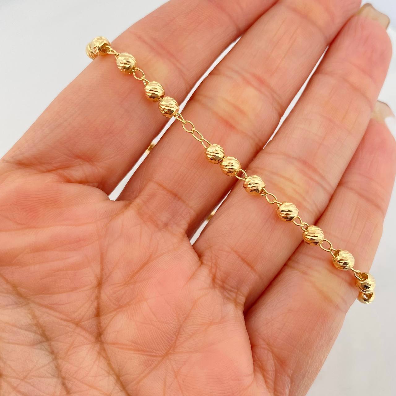 Pulso Espiga Tipo Militar 2.75 g / 18 cm / 4 mm Oro Amarillo 18K