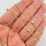 Cadena Espiga 3 g / 46 cm / 4 mm Oro Amarillo 18K