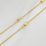 Cadena Espiga 2.9 g / 42.5 cm / 4 mm Oro Amarillo 18K