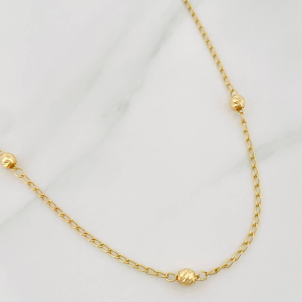 Cadena Espiga 2.9 g / 43 cm / 4 mm Oro Amarillo 18K