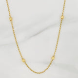 Cadena Espiga 2.9 g / 43 cm / 4 mm Oro Amarillo 18K