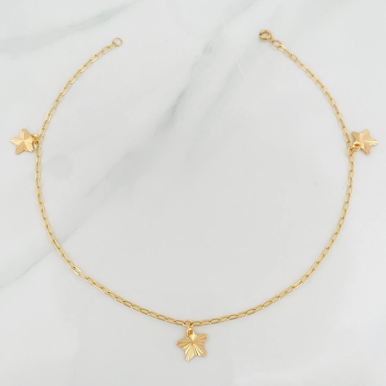 Tobillera Cajón Dijes 1.85 g / 25 cm / 1.6 mm Oro Amarillo 18K