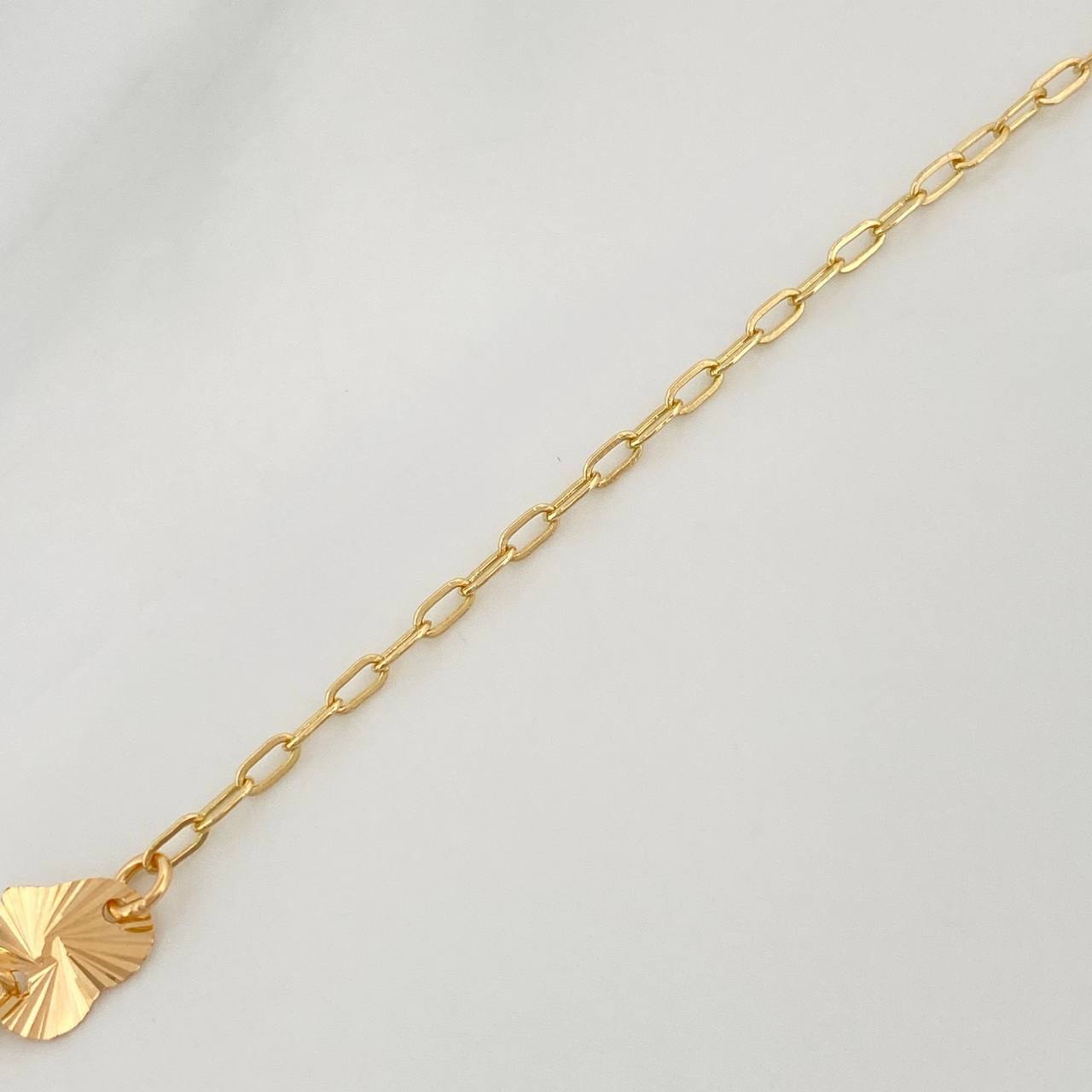 Tobillera Cajón Dijes 1.7 g / 24.5 cm / 1.6 mm Oro Amarillo 18K