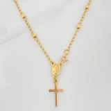 Tobillera Denario Virgen Milagrosa 2.3 g / 20 cm / 3 mm Oro Amarillo 18K