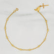 Tobillera Denario Virgen Milagrosa 2.3 g / 20 cm / 3 mm Oro Amarillo 18K
