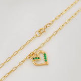 Tobillera Cajón Corazón 1.85 g / 25 cm / 4 mm Oro Amarillo 18K