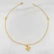Tobillera Aro Seguido Mariposa 1.75 g / 25 cm / 4 mm Oro Amarillo 18K