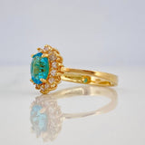Anillo Halo 3.3 g / T7 1/4 Oro Amarillo 18K