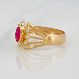 Anillo Lyra Puente Estrellas 1.35 g / T7 3/4 Oro Amarillo 18K