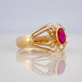 Anillo Lyra Puente Estrellas 1.35 g / T7 3/4 Oro Amarillo 18K