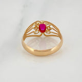 Anillo Lyra Puente Estrellas 1.35 g / T7 3/4 Oro Amarillo 18K
