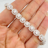 Pulso Halo Tennis 21.5 g / 17.5 cm / 7.37 mm Plata 925