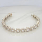 Pulso Halo Tennis 21.5 g / 17.5 cm / 7.37 mm Plata 925