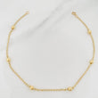 Tobillera Espiga Bolas 1.95 g / 25 cm / 4 mm Oro Amarillo 18K