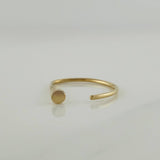 Piercing Medio Aro 0.35 g / 1 cm Oro Amarillo 18K