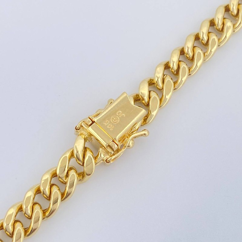 Cadena Cubana 18.95gr / 66cm / Oro Amarillo +1 14K Italy $