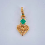 Dije Filigrana Corazon 0.4gr / 1.6cm / Oro Amarillo 18K $