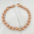 Tobillera Militar 20.95gr / 25cm / 8mm Oro Rosa 18K $