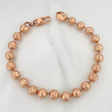 Tobillera Militar 20.95gr / 25cm / 8mm Oro Rosa 18K $