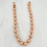 Tobillera Militar 20.95gr / 25cm / 8mm Oro Rosa 18K $