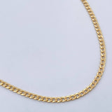 Cadena Cubana 4.05gr / 60.8cm / 2.1mm Oro Amarillo +0 18K $