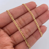 Cadena Cubana 4.05gr / 60.4cm / 2.1mm Oro Amarillo +0 18K $