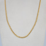 Cadena Cubana 4.05gr / 60.4cm / 2.1mm Oro Amarillo +0 18K $