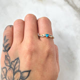 Anillo Solitario Corazon Lineal 1.95gr / T7 1/4 / Oro Amarillo 18K