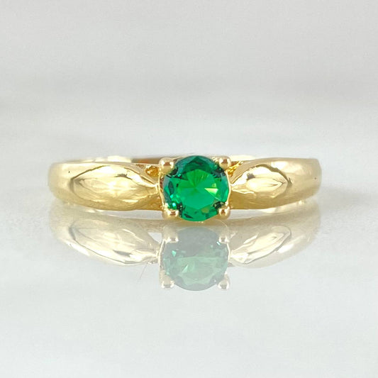 Anillo Solitario Central 2.5gr / T6 / Oro Amarillo 18K