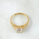 Anillo Solitario Churumbela 2.45gr / T6 / Oro Amarillo 18K