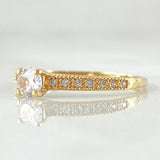 Anillo Solitario Churumbela 1.35gr / T5 1/2 / Oro Amarillo 18K