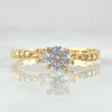 Anillo Solitario Churumbela 1.95gr / T9 / Oro Amarillo 18K