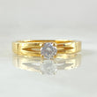 Anillo Solitario Central 3gr / T6 / Oro Amarillo 18K
