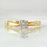 Anillo Solitario Central 1.45gr / T5 1/2 / Oro Amarillo 18K