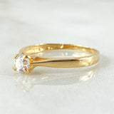 Anillo Solitario Central 1.45gr / T5 1/2 / Oro Amarillo 18K
