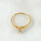 Anillo Solitario Central 1.45gr / T5 1/2 / Oro Amarillo 18K