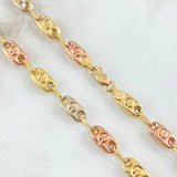 Cadena GC Rustica Tornillo 9.4gr / 60cm / Tres Oros 18K