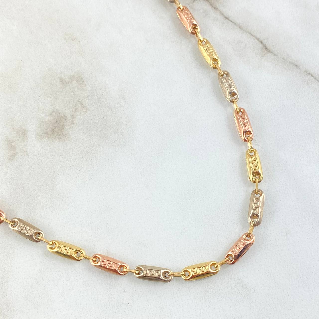 Cadena Rustica Tribal 9gr / 60cm / Tres Oros 18K