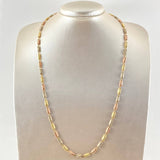 Cadena Rustica Tribal 9gr / 60cm / Tres Oros 18K